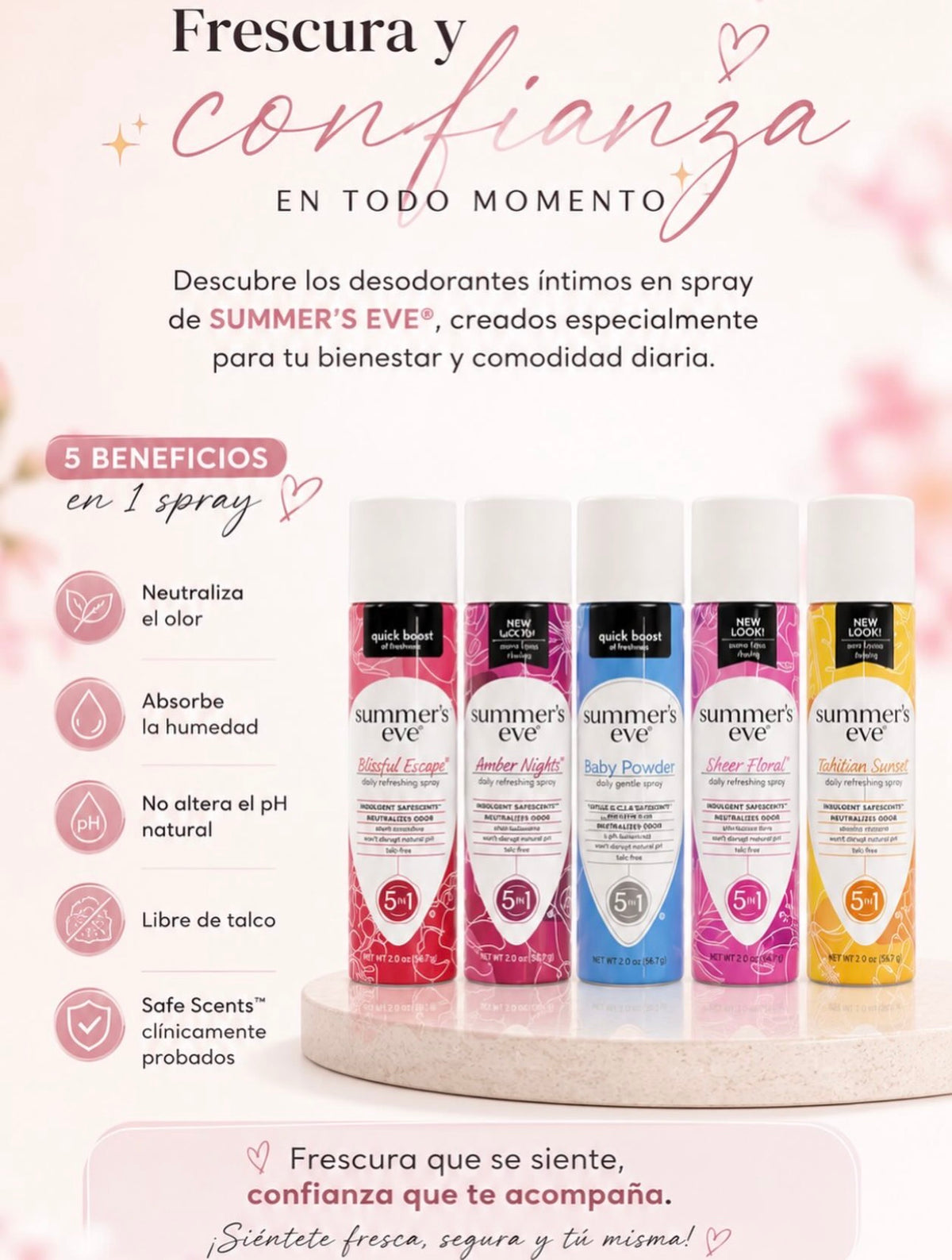 Desodorante íntimo summer's eve