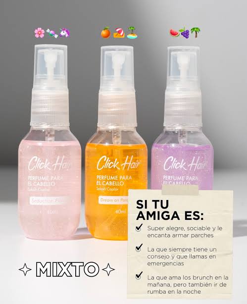 kit perfumes mini Click Hair