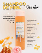 Shampoo de miel brillo intenso Click Hair