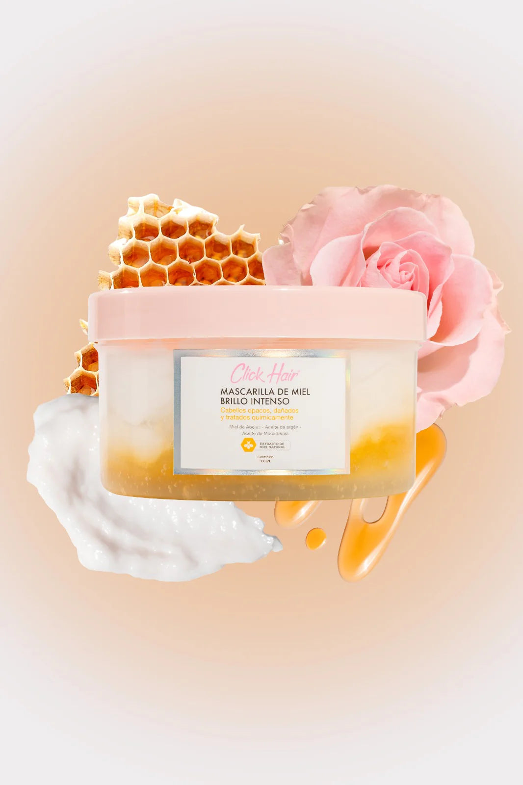 Mascarilla de miel brillo intenso Click Hair