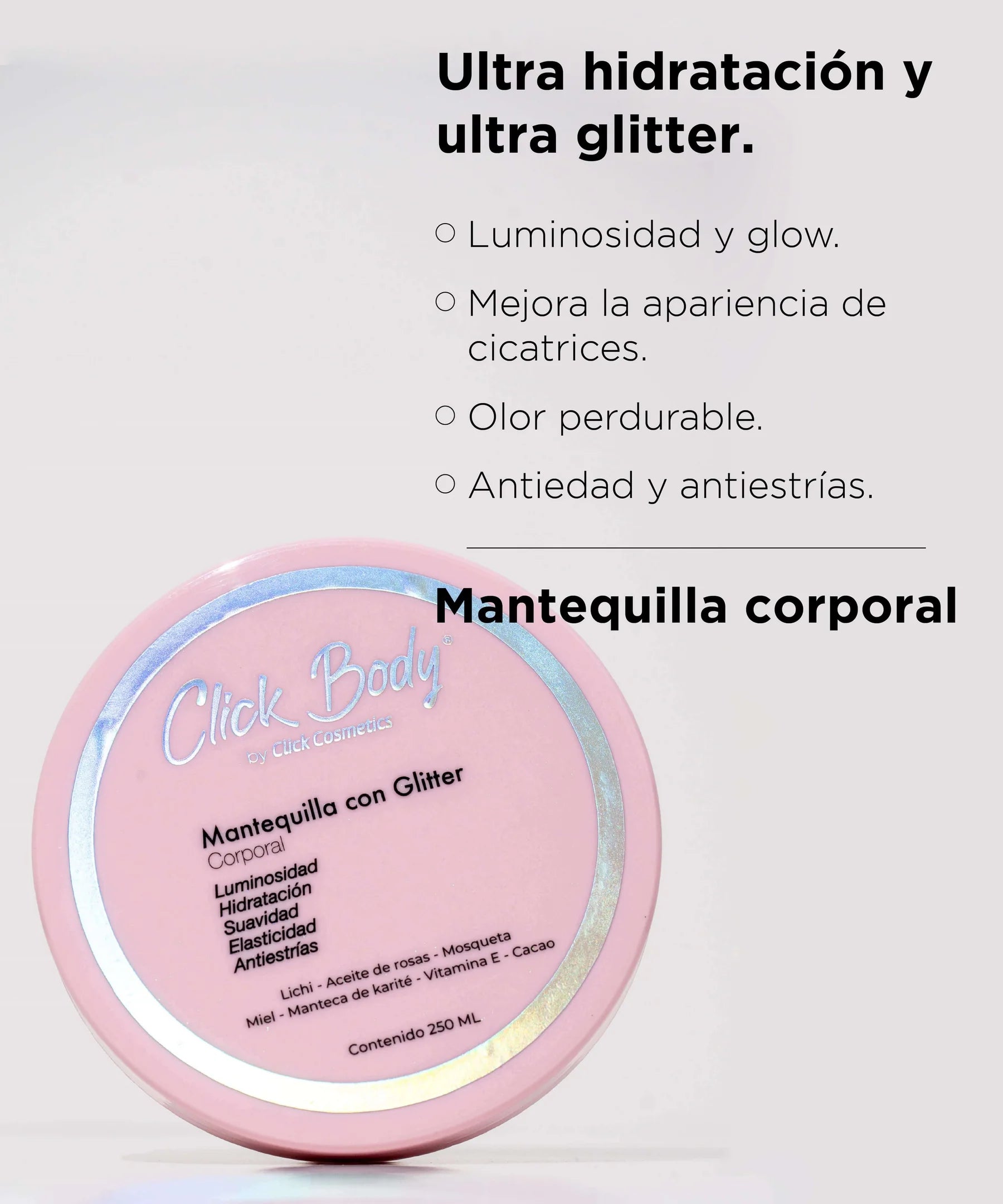 Mantequilla con glitter Click Body
