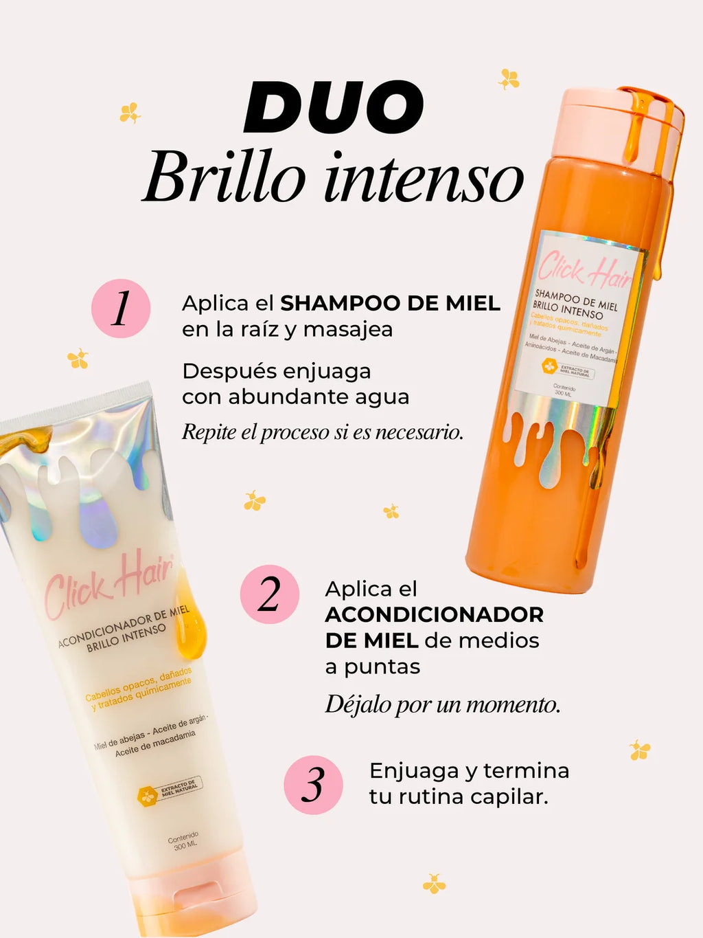 Dúo brillo intenso Click Hair