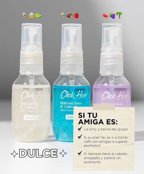 kit perfumes mini Click Hair