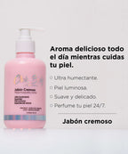 Jabón cremoso de rosa y lichis Click Body