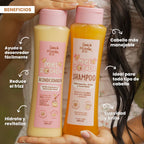 Shampoo + acondicionador miel rosada Lluvia de estrellas