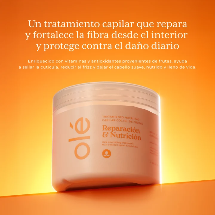 Tratamiento capilar nutritivo coctel de frutas reparación y nutrición olé