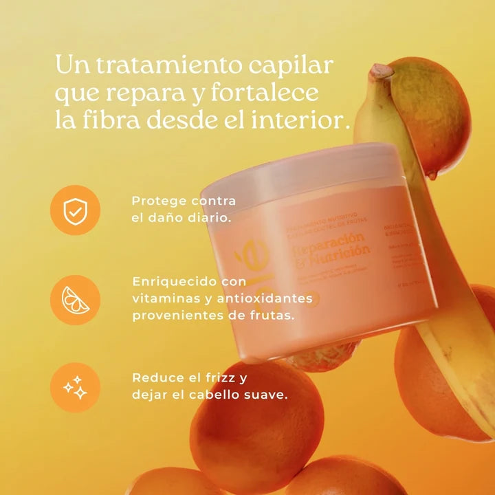 Tratamiento capilar nutritivo coctel de frutas reparación y nutrición olé
