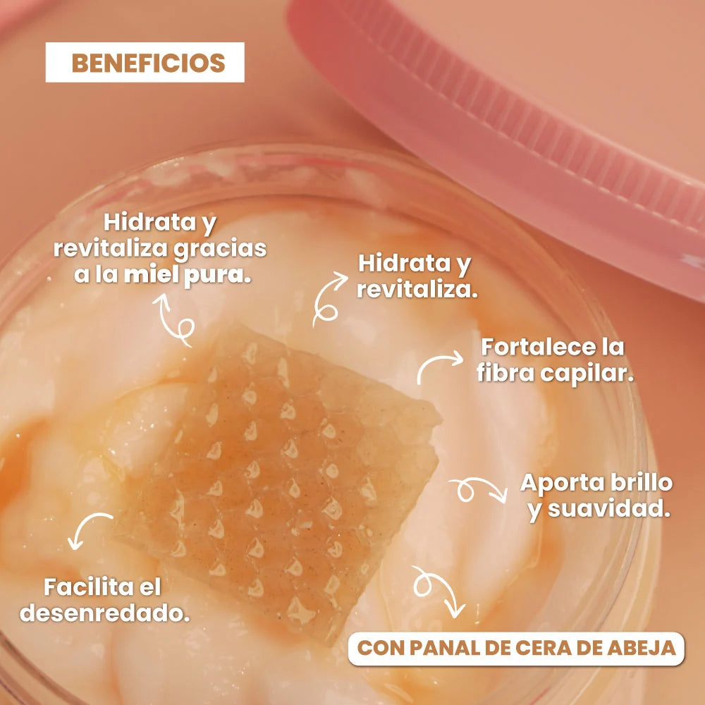 Tratamiento capilar miel rosada Lluvia de estrellas
