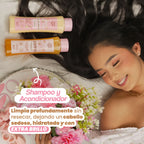 Shampoo + acondicionador miel rosada Lluvia de estrellas