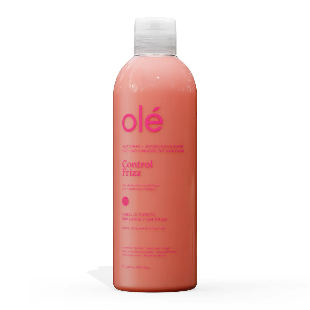 Shampoo 2 en 1 Vinagre de manzana control frizz olé