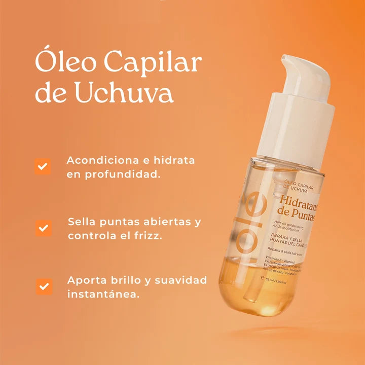 Óleo capilar de uchuva Hidratante de puntas olé