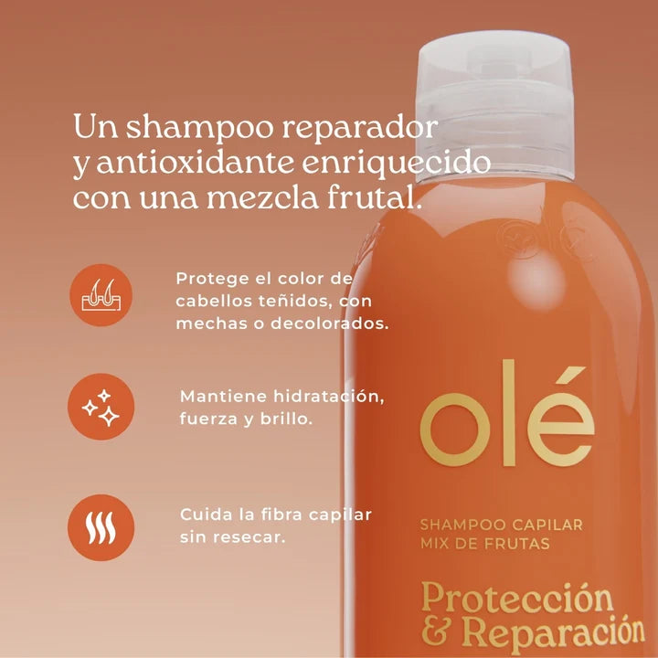 Shampoo Mix de frutas protección y reparación olé