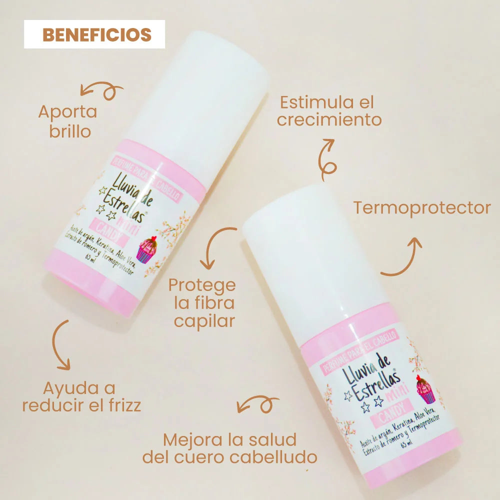 Perfume mini para el cabello Luvia de estrellas