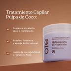 Tratamiento capilar y crema para peinar pulpa de coco hidratación y nutrición olé